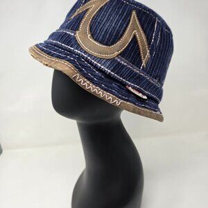True Religion Bucket Hat Vintage Y2K Corduroy L/XL (MA038)